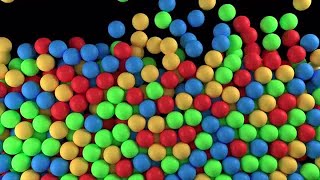 Falling Colorful Balls Stock Motion Graphics