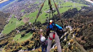 Video Shows Tourist Clinging For Life Onto Hang Glider In Switzerland