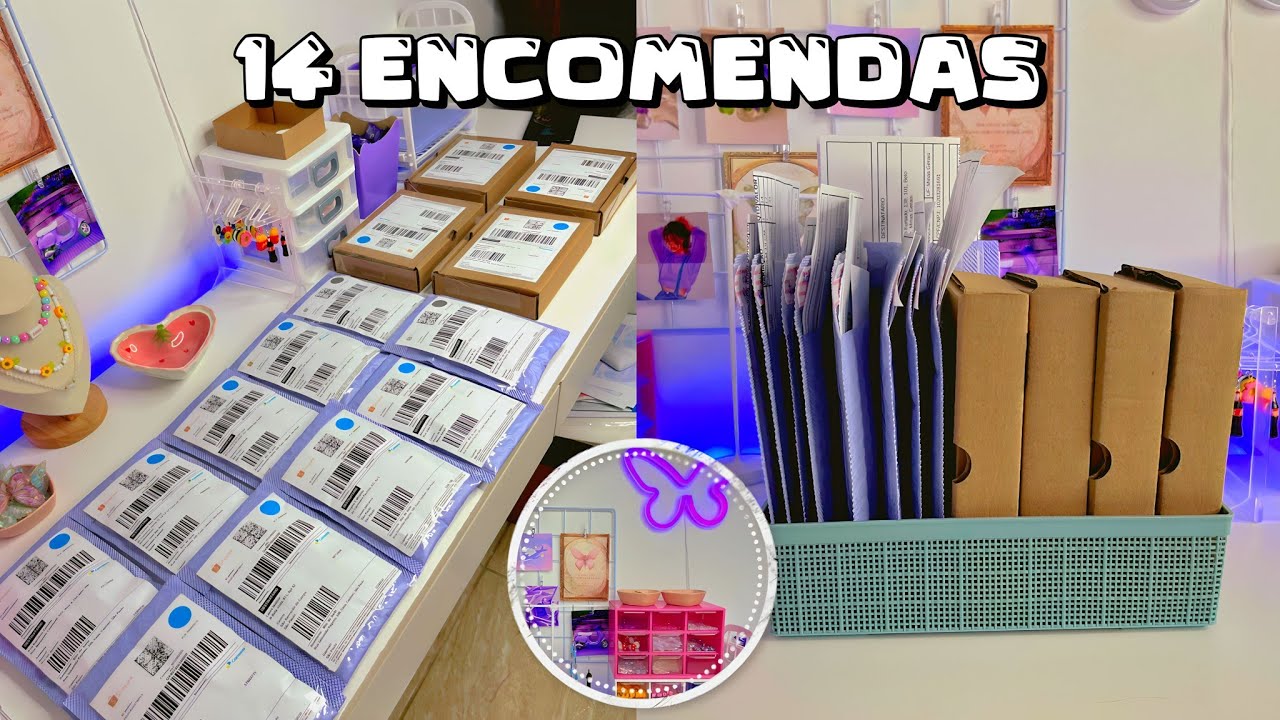 TIVE 14 ENCOMENDAS NA MINHA LOJA DE MIÇANGAS / FINALIZEI TUDO 3 DA MANHÃ 😱😱