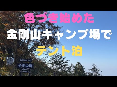 色づき始めた【金剛山キャンプ場 】にテント泊してきました。