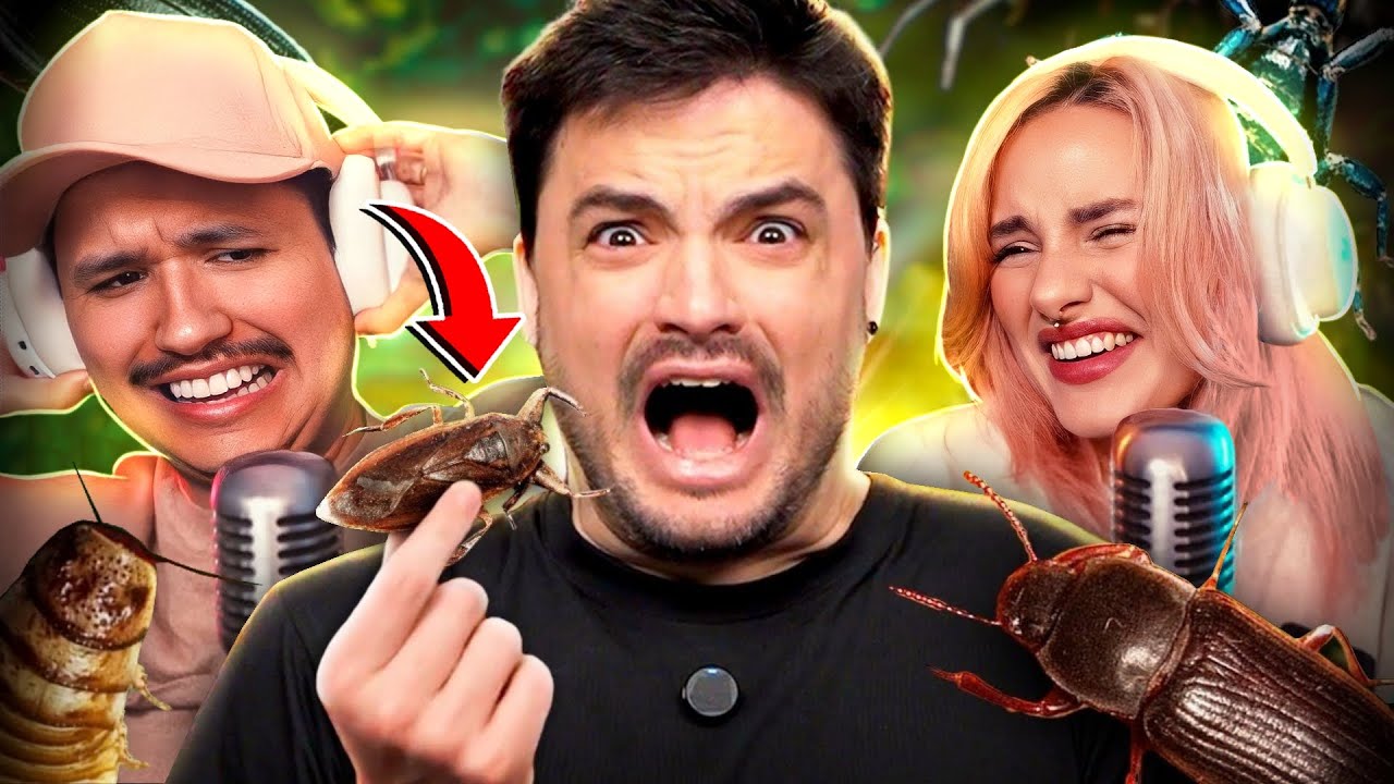 ELE COMEU UMA BARATA?! FELIPE NETO COMENDO INSETOS!