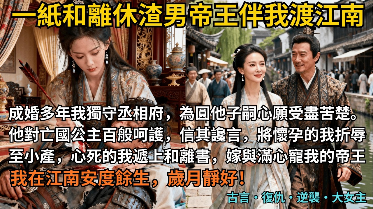 【古言逆襲】完結爽文，成婚多年我獨守丞相府，為圓他子嗣心願受盡苦楚。他對亡國公主百般呵護，信其讒言，將懷孕的我折辱至小產，心死的我遞上和離書，嫁與滿心寵我的帝王！#完結 #小說 #爽文 #大女主