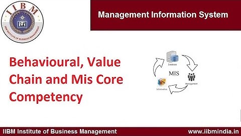 IIBM Institute |  Behavioural, Value Chain and Mis Core Competency