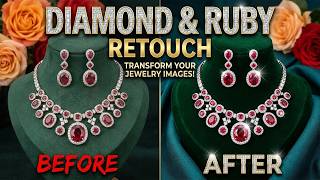 How to Retouch Diamond & Ruby Jewelry Like a Pro! Full Tutorial screenshot 2
