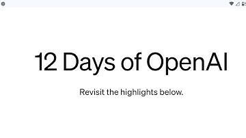 12 days of OpenAI summarized