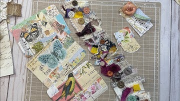 Cards, tags & no sew snippet roll! 😁Junk journal ideas