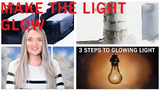 3 STEPS TO MAKE THE LIGHT GLOW IN WATERCOLOR PAINTING screenshot 4