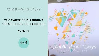 TRY THESE 20 DIFFERENT STENCILLING TECHNIQUES!