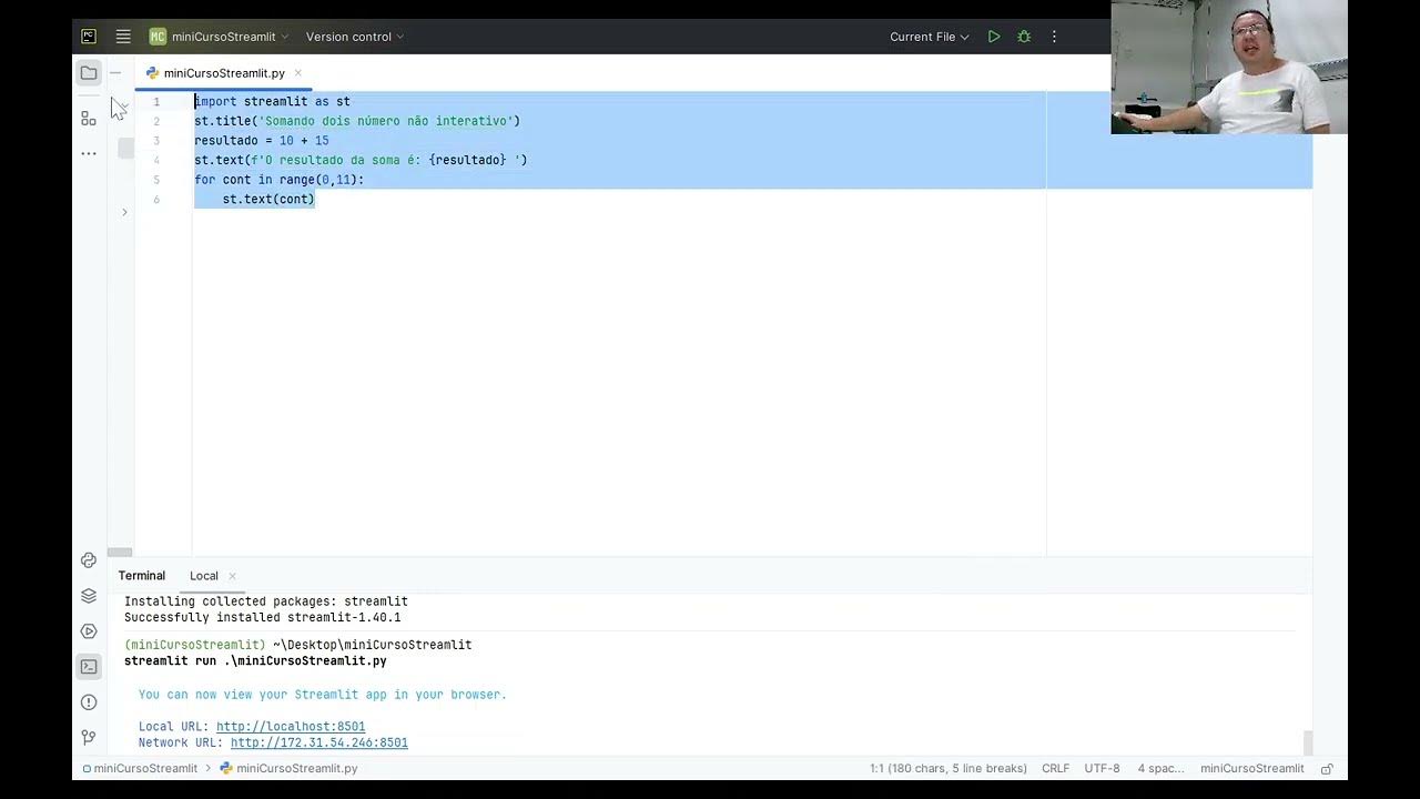 Introdução ao framework streamlit (interface web em Python ...