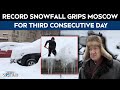 Snowfall In Russia | Record Snowfall Grips Moscow For Third Consecutive Day