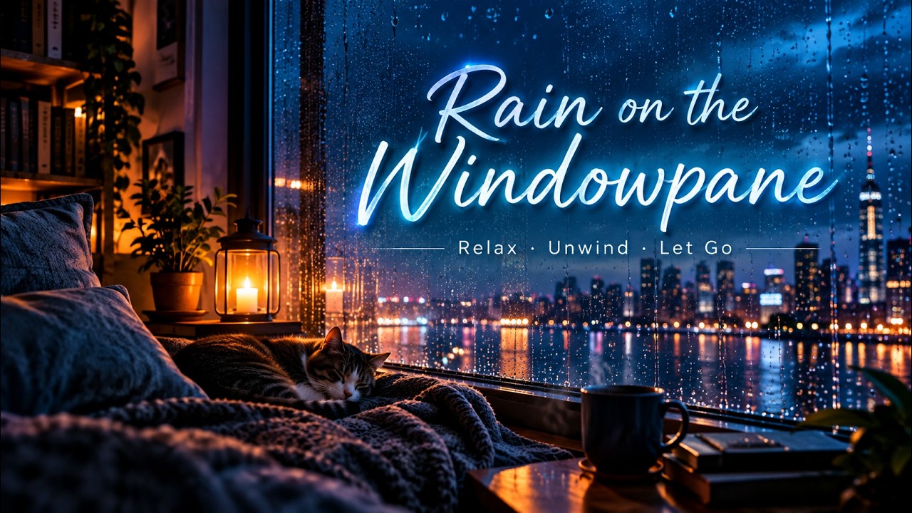 Original Song (Official Lyric Video): Rain on the Windowpaneo | Emotional Jazz | Soft Music and song