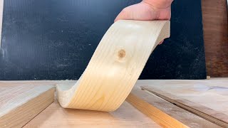 Amazing way to bend wood diagonally