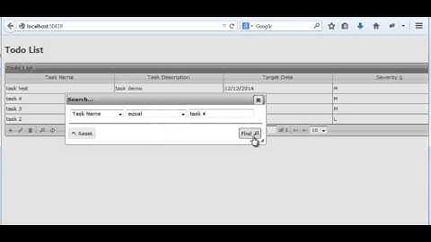 jqgrid filter not working in ASP.NET mvc application