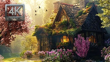 Spring Cottage Ambience, Nature Sounds, Birdsong for Reading, Writing & Relaxing, Spring Background