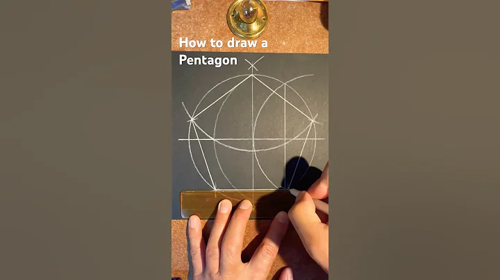How to draw a Pentagon the easy way. Fast