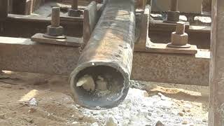 Salt formation removing in "HDP" pipe