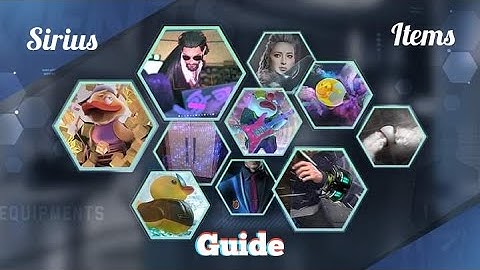 Sirius item guide | Mission zero