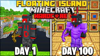 I Survived 100 Days In HARDCORE Floating Islands Minecraft...