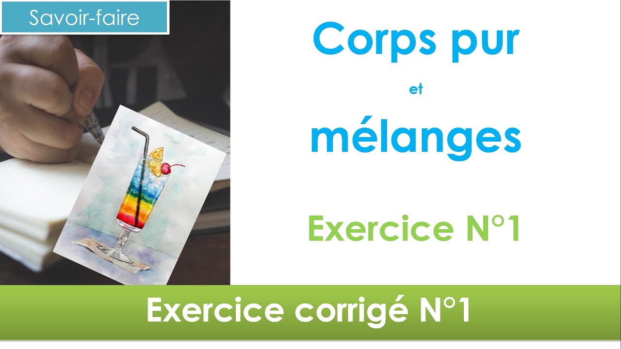 Exercice Et Corrige Sur Melanges Et Corps Purs 6Eme
