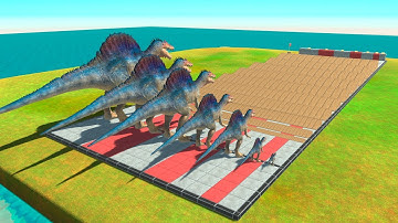 Hill Climb Race: Carnivorous Dinosaurs of Different Sizes - Animal Revolt Battle Simulator