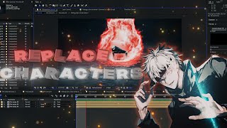 Replace Anime Characters - After Effects Tutorial Amv Tutorial