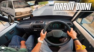 2018 MARUTI SUZUKI OMNI | POV Drive #37 | 800CC 34BHP | VAN |  4K | REV GEARSHIFT #marutiomni #van