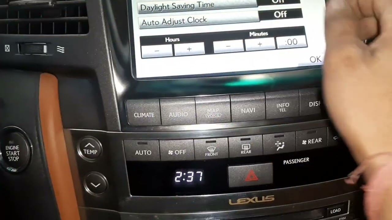 How To Set Lexus Rx 350 Clock