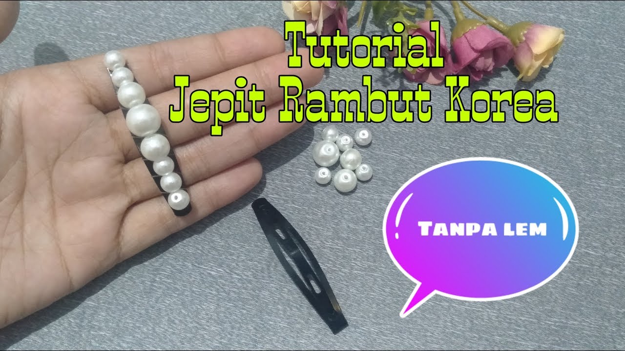 TUTORIAL Jepit Rambut Korea  1 YouTube