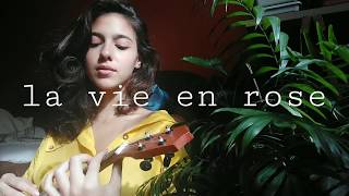 Video thumbnail of "La vie en rose (french version) - Edith Piaf - ukulele cover"