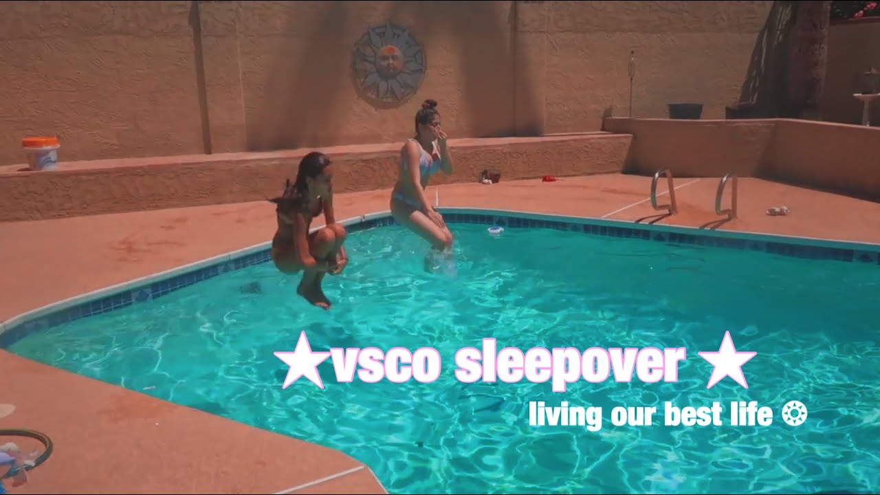 VSCO TRAMPOLINE SLEEPOVER - YouTube.