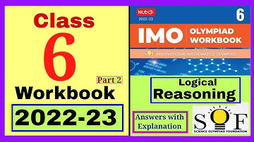 IMO Class 6 Logical Reasoning,  Workbook 2022-23 Mathematics Olympiad
