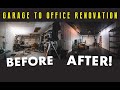 DIY garage remodel into my new office/studio! My desk tour and flat black ceiling (shot on a6600)
