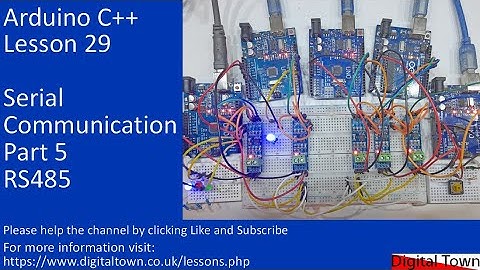 #144 Arduino C++ Lesson 29 - Serial Communication Part 5, Using RS485 modules