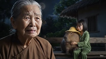 Bé và Capybara lên thành phố, bà buồn rơi nước mắt #capybara