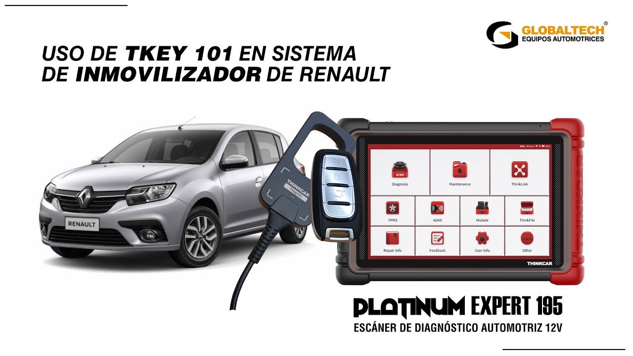 USO DE TKEY 101 EN SISTEMA DE INMOVILIZADOR DE RENAULT - YouTube