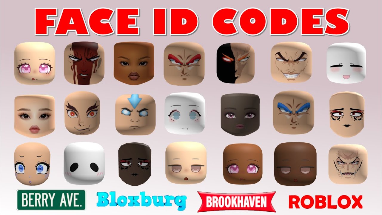 Boys Face ID Codes & Links [] Brookhaven, Bloxburg, Berry Avenue & other  games [] ROBLOX 