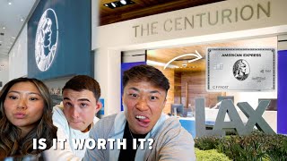 is the AMEX Centurion Lounge at LAX Airport, WORTH IT?!