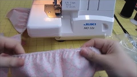 Gathering with Clear Elastic using Serger Sewing Machine