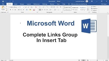 How To Use Link Group in Insert Tab in MS Word  || Microsoft Word || HOW TO USE HYPERLINK IN INSERT