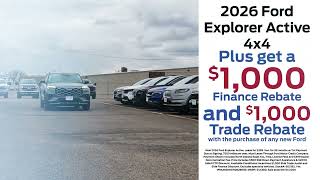 2026 Ford Explorer Active $499 Lease Special-Eide Ford Mandan Car Dealership | Ford Dealership