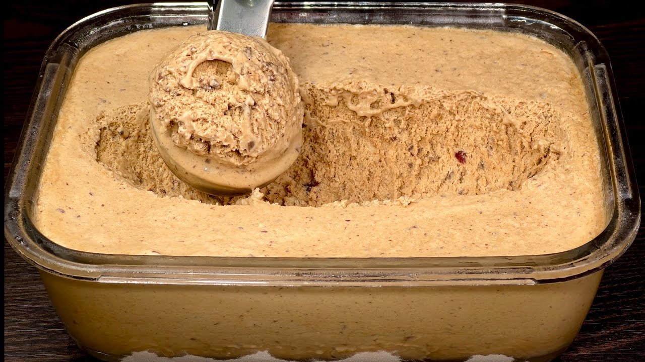 Tolles Kaffeeeis mit Nüssen! Verschwindet in 5 Minuten!