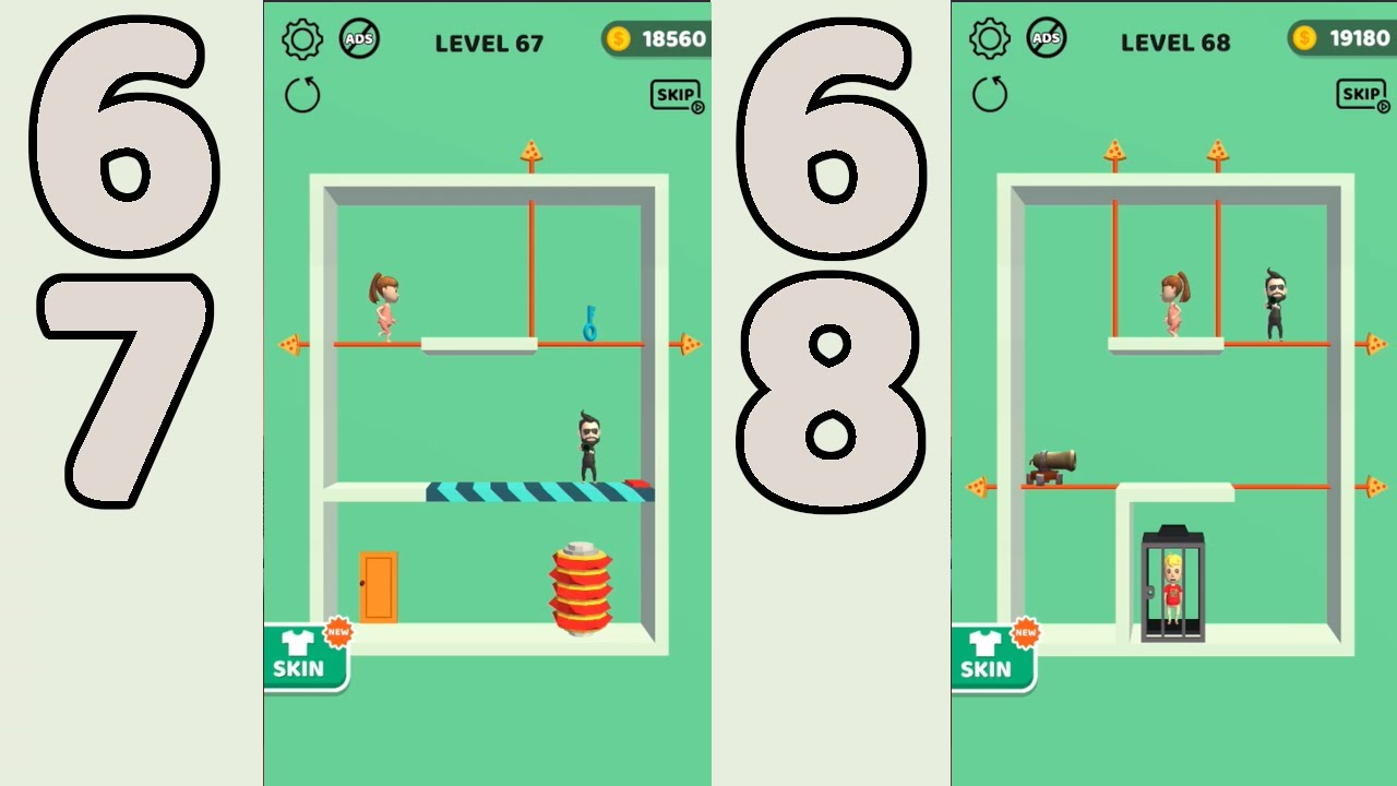 Pin Rescue Level 67 & 68