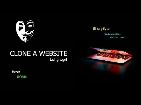 Linux Ethical Hacking Tutorial-Clone a website using wget command | In Bangla