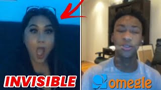 DISAPPEARING in front of people on OMEGLE (Omegle Prank)