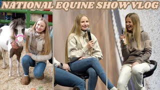 NATIONAL EQUINE SHOW VLOG! HORSEY SHOPPING AND LIVE INTERVIEW!