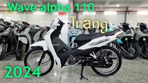 Honda Wave alpha 2024 màu TRẮNG nguyên bản vừa ra mắt tại head Huỳnh Bạch Tùng. #wavealpha #alpha