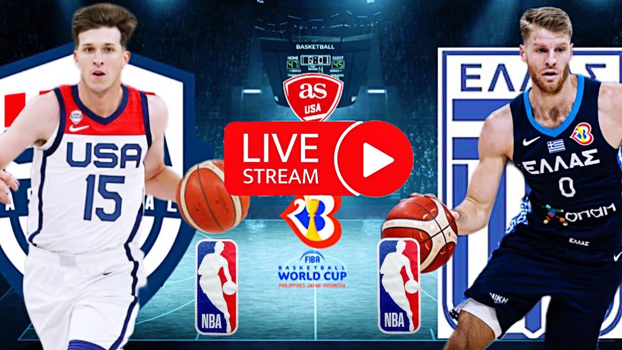 LIVE**Team USA 🇺🇸 vs Team Greece 🇬🇷 FIBA World Cup Basketball