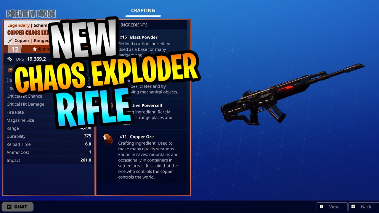 Chaos Exploder Rifle New CHAOS EXPLODER Rifle Coming To STW! Deliver The Bomb Changes And ...