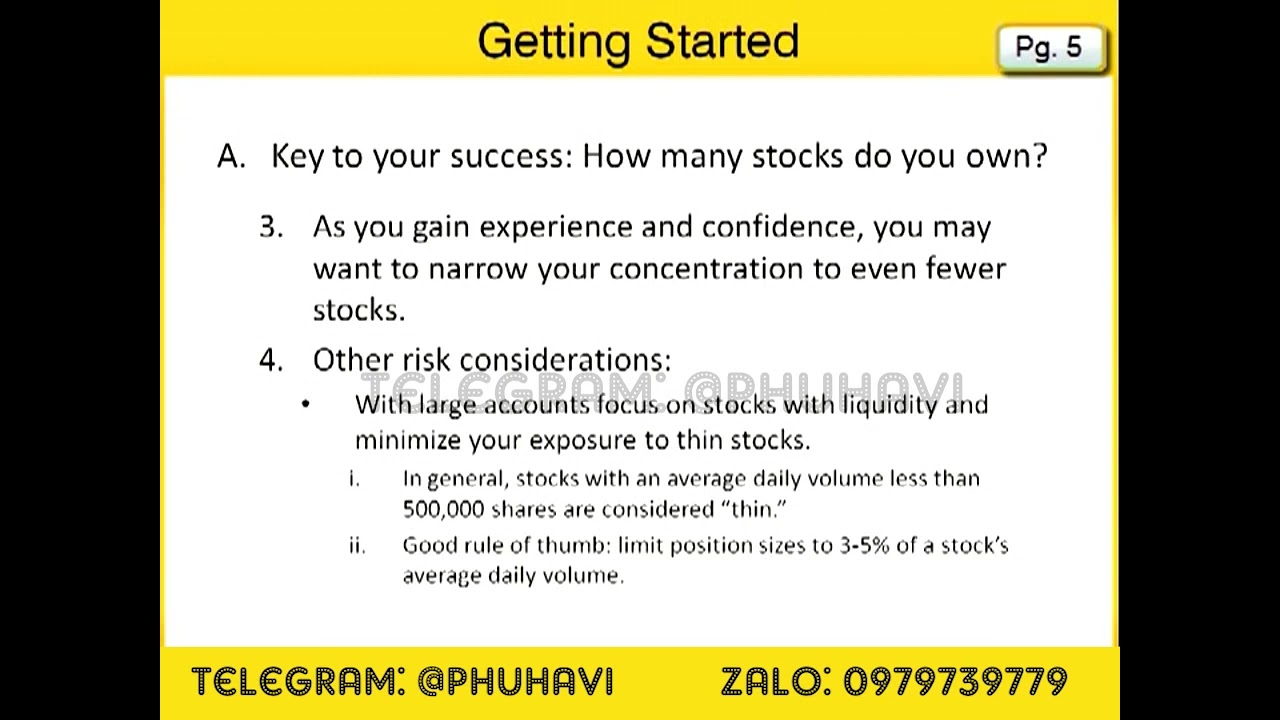 Outline Video IBD LV3 0101 LV3 ADVANCED STRATEGIES FOR SUCCESSFUL INVESTING