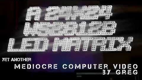 A WS2812b 24x24 LED Matrix Array